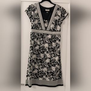 Black & White Paisley LOFT dress
